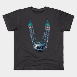 Pharaohs coffee necklace Kids T-Shirt